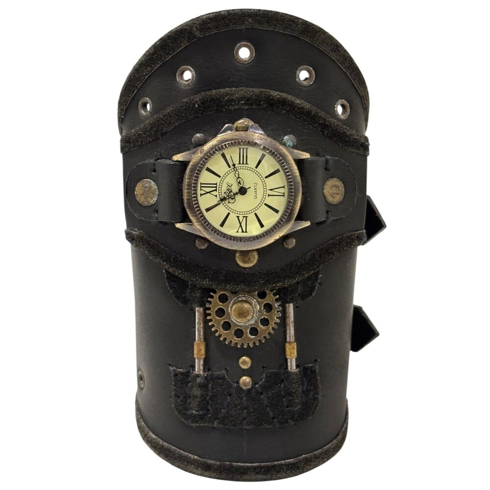 Steampunk Arm Bracer Clockwork Gears Adjustable Size Cosplay Type Time Travel